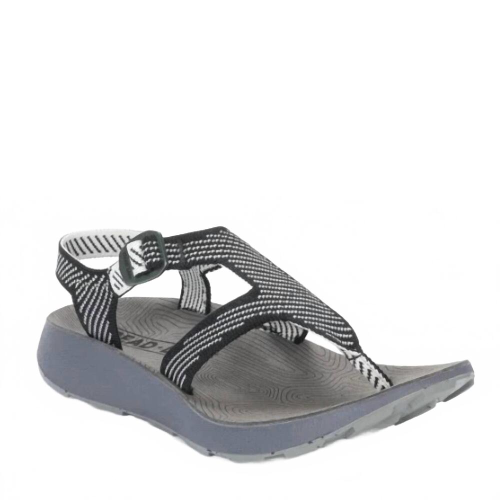 NEW TREAD LABS women's albion sandals in zebra